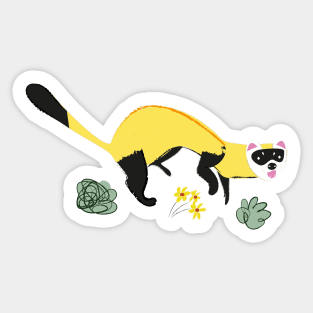 Black Footed Ferret #2 Sticker